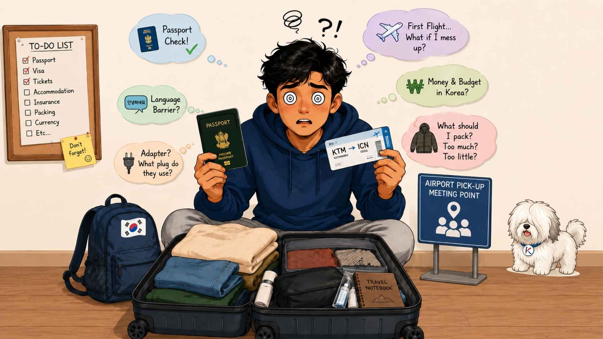Flying to Korea for the First Time